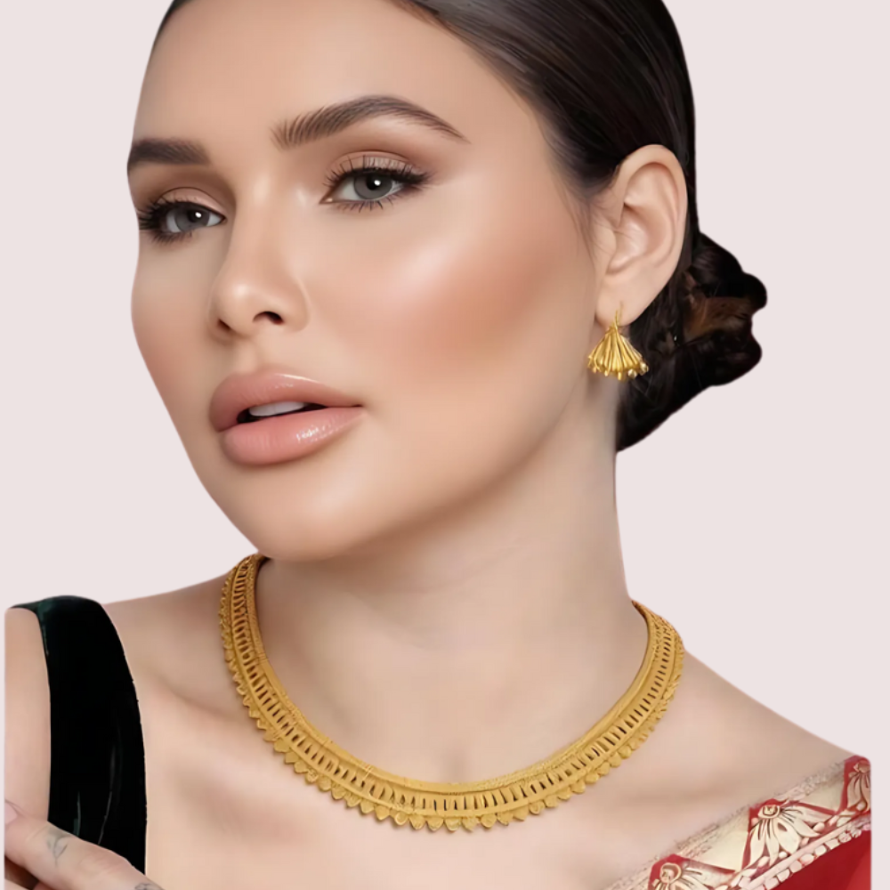 Classic Radiance Gold-Plated Filigree Necklace