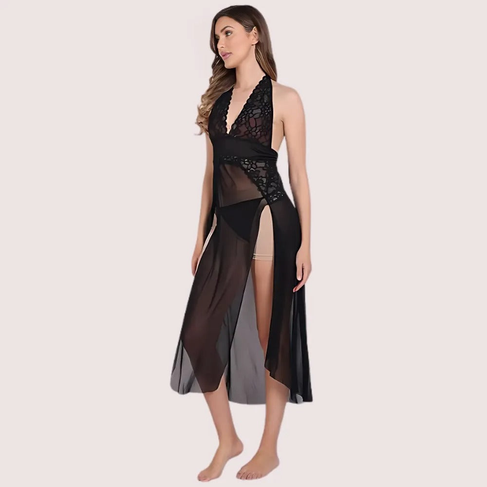 Sensual Mesh Nightgown for Women