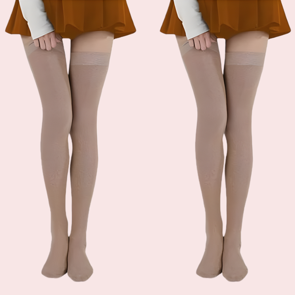 Premium Sheer Nude Stockings – Pack of 2 (Ultra Soft &amp; Stretchable)