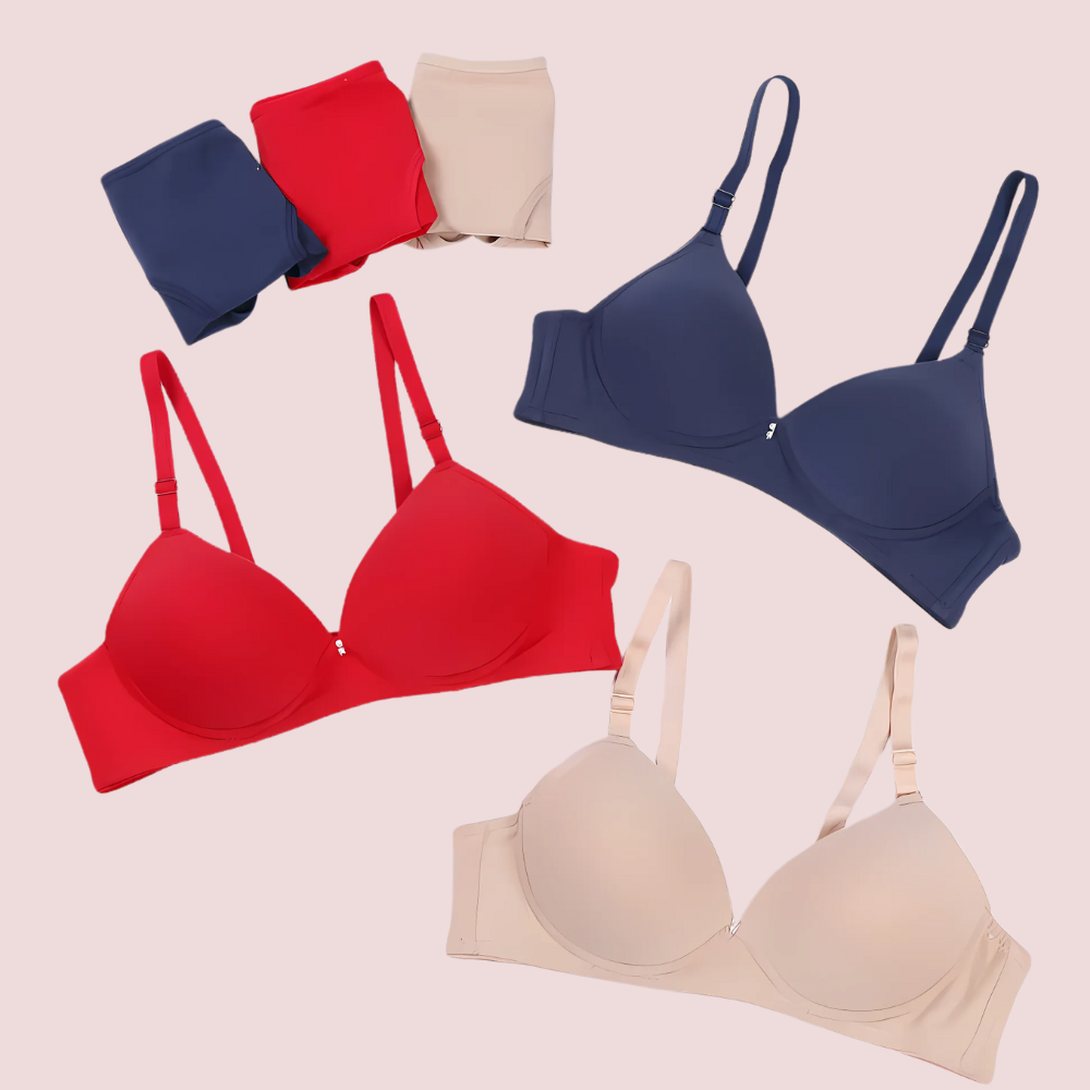 Pack of 3 Female Seamless Padded wire free Bra
