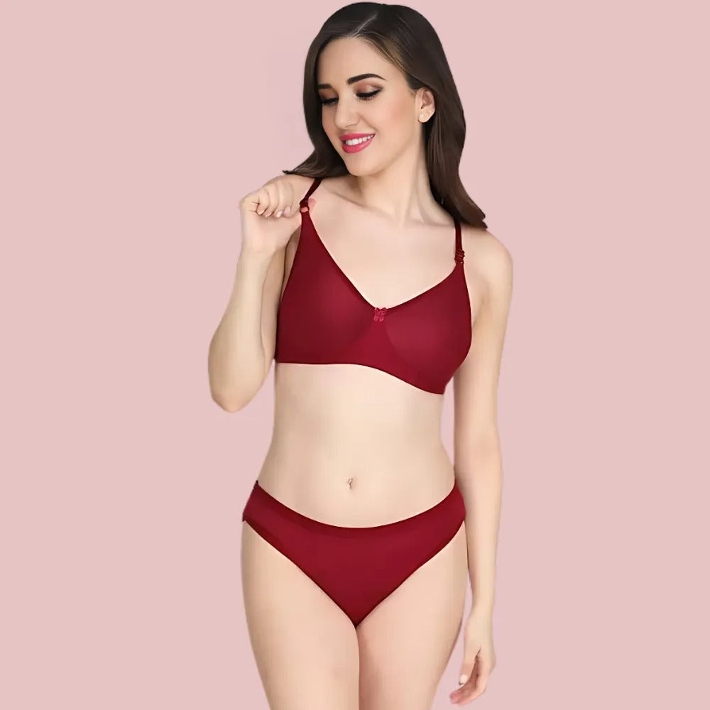 Soft Ease Cotton Comfort – Bra &amp; Panty Set (2-Pack)