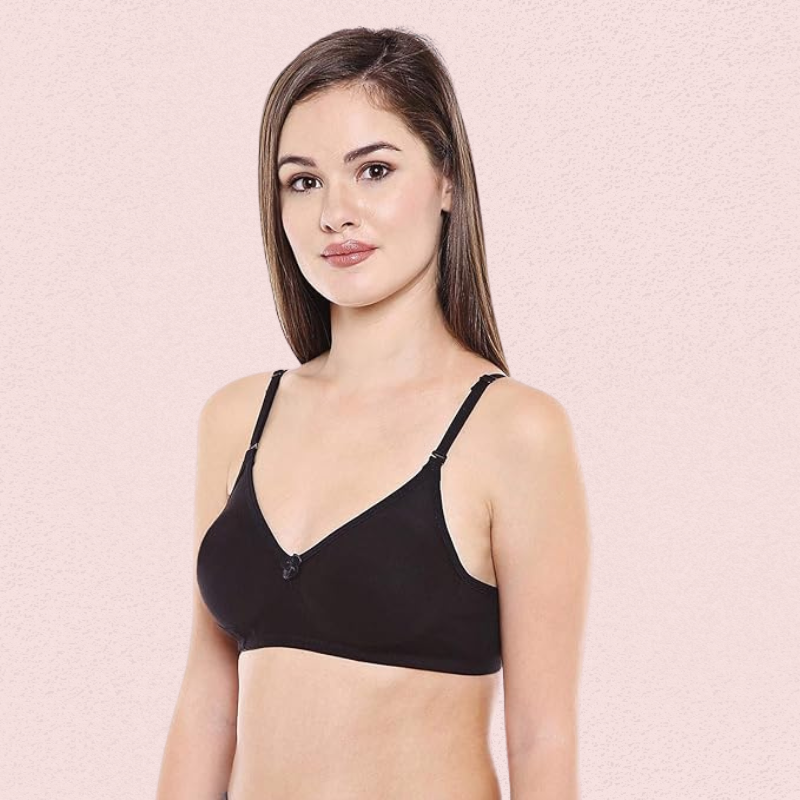 Women’s Cotton Non-Padded Seamless Bra Set (Pack of 2)