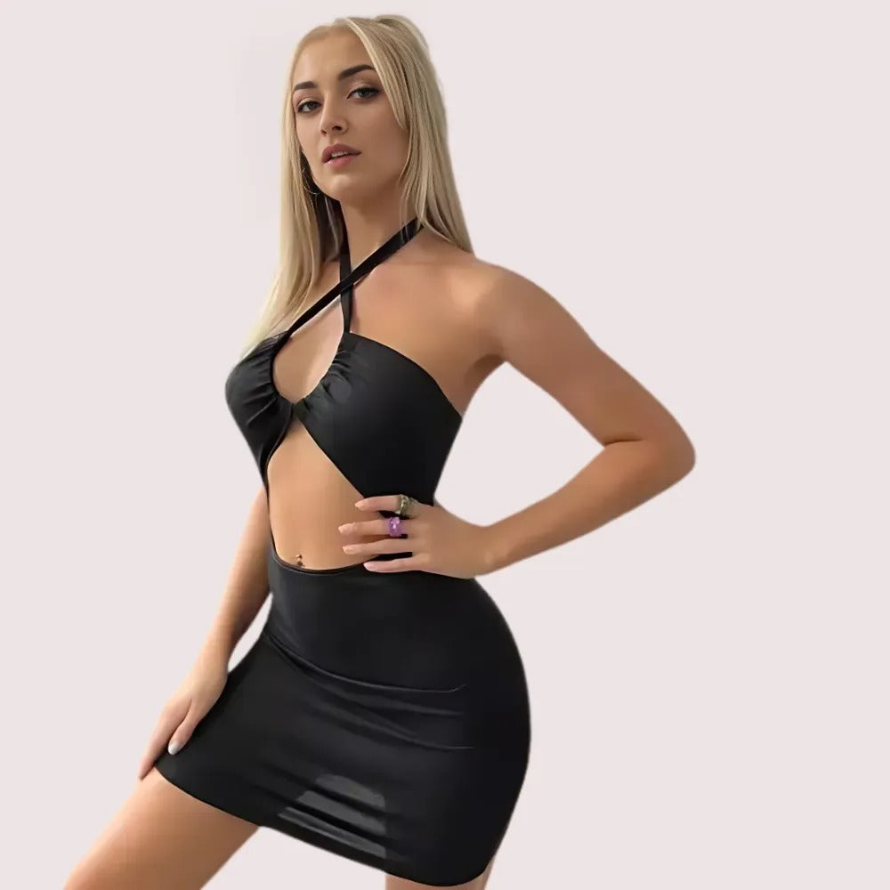 Noir Seduction Babydoll Nightwear