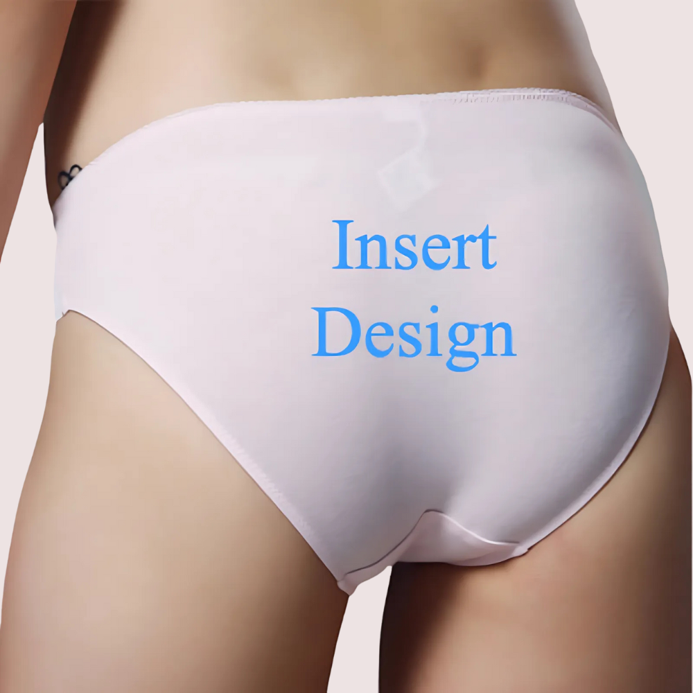 Insert Design- Customize Mid Rise Cotton Bikini Panty