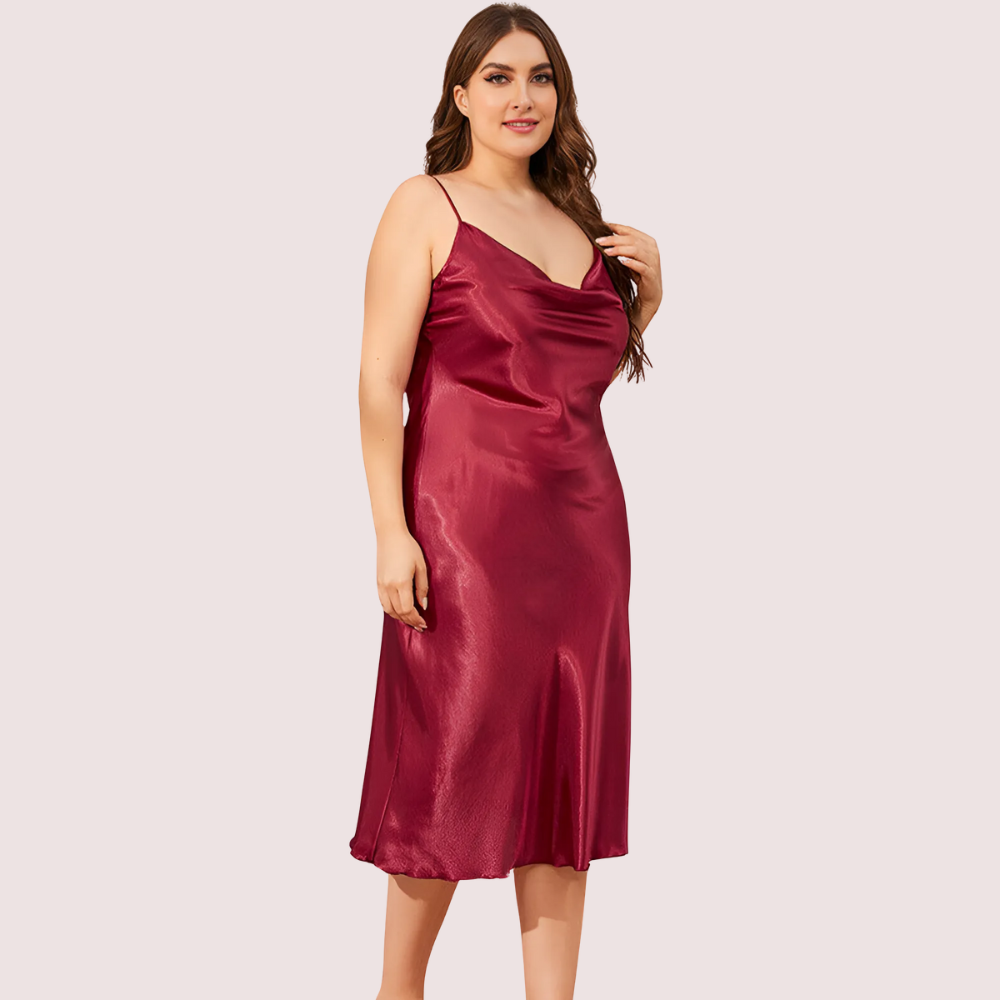 Plus Size Classic Satin Sleepwear (4XL–5XL)